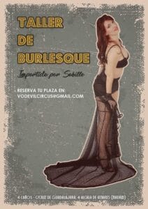 Taller de Burlesque en Vodevil Circus, Alcalá de Henares