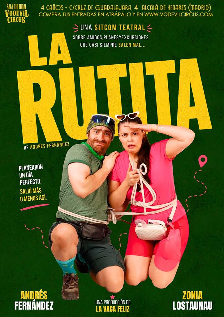 Cartel de La Rutita, comedia teatral en Vodevil Circus, Alcalá de Henares